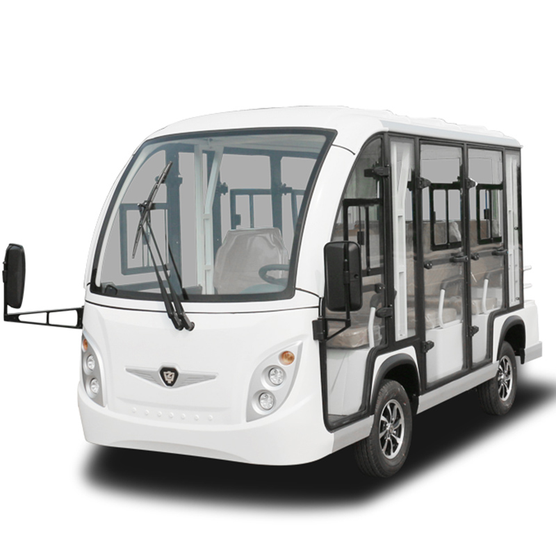 8 seater enclosed sightseeing cart A8F white